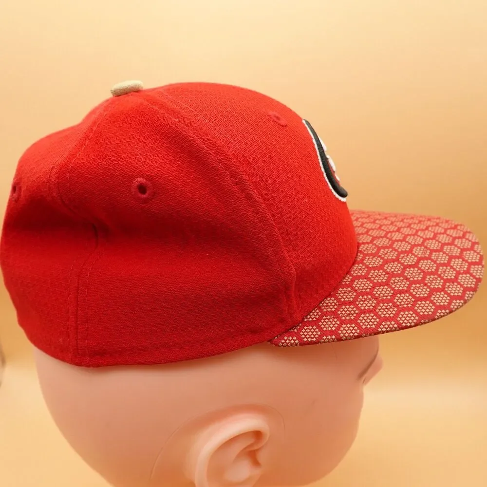 San Francisco 49ers Hat Cap Fitted Mens 6 3/8 Red NFL Football New Era